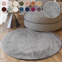 Esprit Hochflor-Teppich "Alice ESP-4377 Kunstfell", rund, 25 mm Höhe, Kaninchenfell-Haptik, besonders weich und dicht, für alle Räume von Esprit