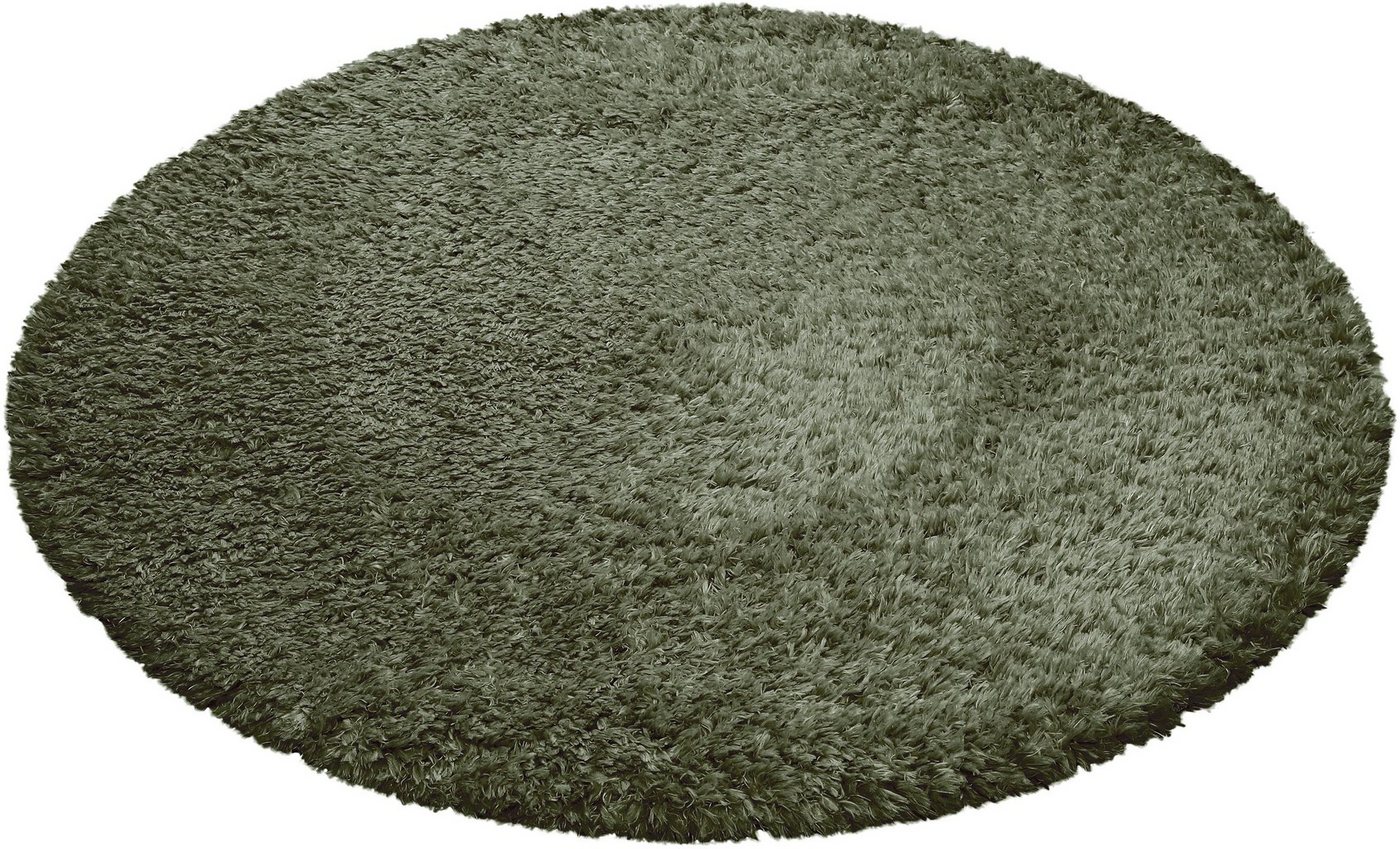 Hochflor-Teppich YOGI, Esprit, rund, Höhe: 50 mm, flauschiger Flor, nachhaltig, gewebt, Wohnzimmer, Schlafzimmer, uni von Esprit