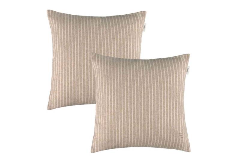 Esprit Kissenhülle FUN STRIPE-2 Zierkissenhülle, (2 Stück), 38 x 38 cm - 2er Set in Beige von Esprit