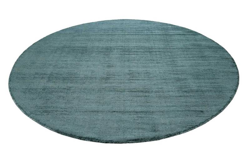 Esprit Teppich Gil, ESP-39954, rund, Höhe: 8 mm, handgewebt, seidig glänzend, schimmernde Farbbrillianz, Melangeeffekt von Esprit