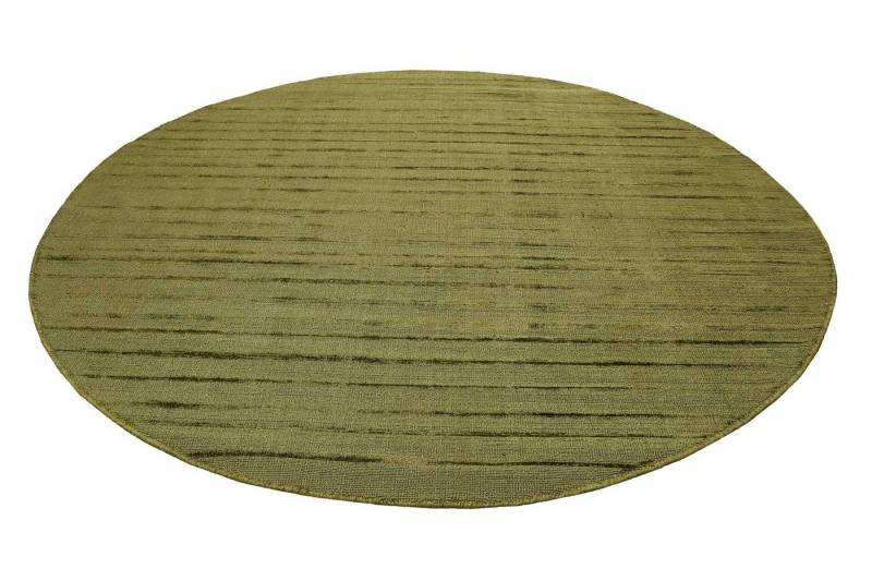 Esprit Teppich Gil, ESP-39954, rund, Höhe: 8 mm, handgewebt, seidig glänzend, schimmernde Farbbrillianz, Melangeeffekt von Esprit