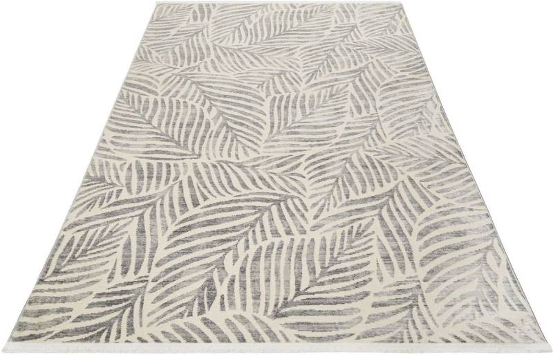 Esprit Teppich Victoria ESP-21078, rechteckig, Höhe: 7 mm, Moderner Design Kurzflorteppich mit Fransen, Wohnzimmer von Esprit