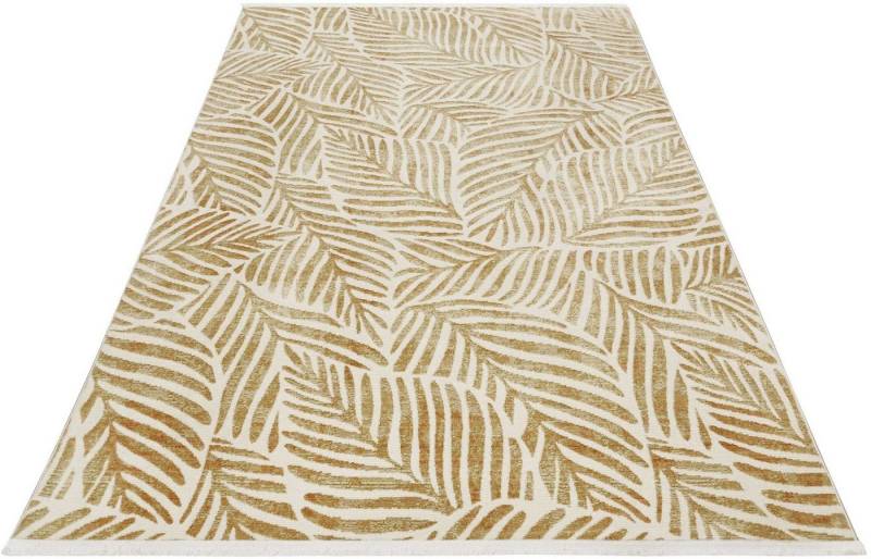 Esprit Teppich Victoria ESP-21078, rechteckig, Höhe: 7 mm, Moderner Design Kurzflorteppich mit Fransen, Wohnzimmer von Esprit