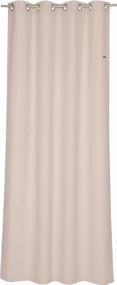 Esprit Vorhang Harp, Ösen (1 St), blickdicht, Microfaser, HxB: 250x140, Blickdicht, mit Lederlabel, (BxH) 140 x 250 cm von Esprit