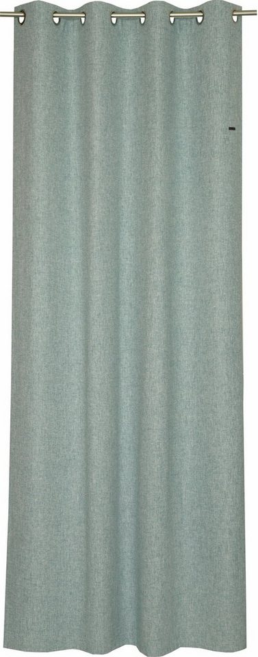 Esprit Vorhang Harp, Ösen (1 St), blickdicht, Microfaser, HxB: 250x140, Blickdicht, mit Lederlabel, (BxH) 140 x 250 cm von Esprit