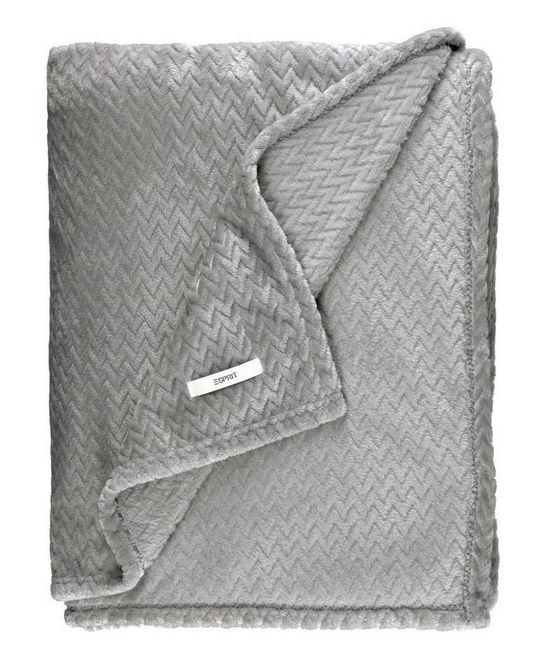 Wohndecke Kuscheldecke Wohndecke Comfy Fleece Qualität, Esprit, Fleece-Qualität mit Hoch-Tief-Effekt von Esprit