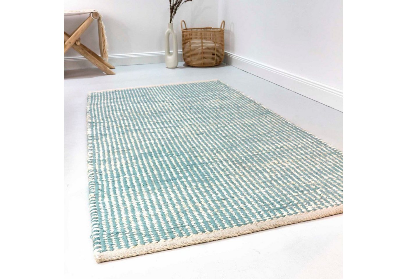 Wollteppich Gobi, Esprit, rechteckig, Höhe: 10 mm, nachhaltiger Naturfaserteppich aus Jute und Wolle, handgewebt von Esprit