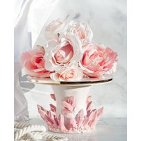Handgemachte Keramik-Kristall-Tortenplatte Hochzeitsdisplay in Wunschfarbe | 22 cm Handgemachte Keramik-Kristall-Tortenplatte Hochzeitsdisplay in Wunschfarbe | 22 cm von EssaraiCeramics