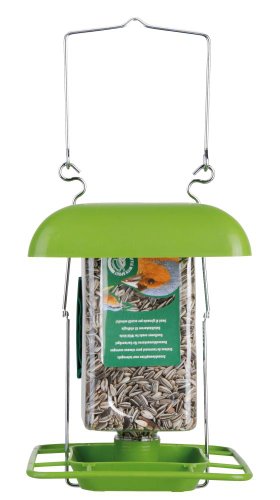 2 Stück Esschert Design Halterung mit Dach für FB153 PET-Vogelfutter-Flasche, zum Aufhängen von Esschert Design BV