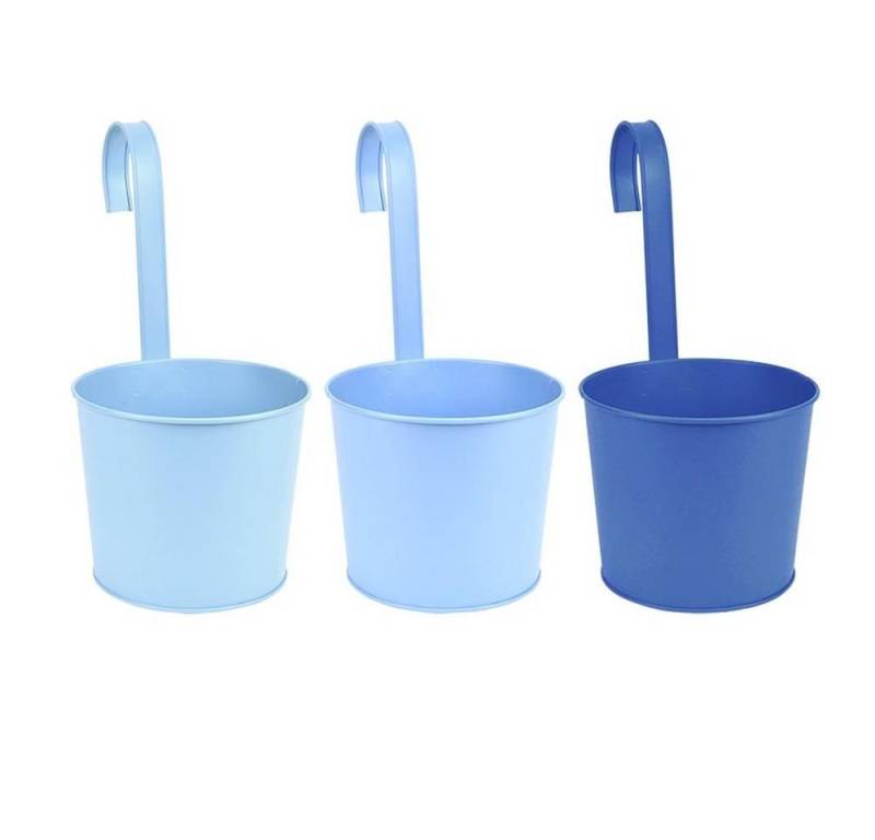esschert design Blumentopf, Blumentopf Blautöne mit Haken Ø 17,5 cm von esschert design