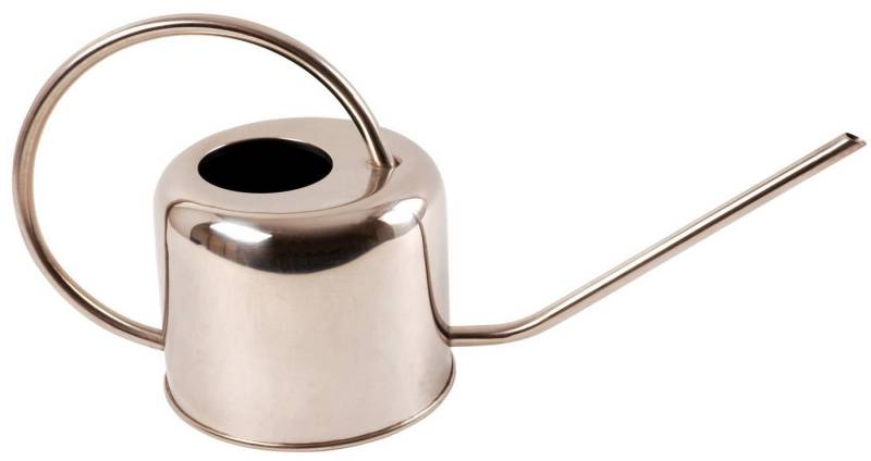 esschert design Gießkanne (Set, 5-tlg), Wasserkanne in Chrom aus Stahl, schlankes Design von esschert design