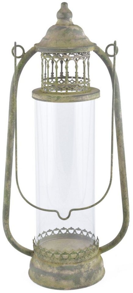 esschert design Kerzenlaterne Aged Metal, Laterne Größe L, aus veraltetem Metall und Glas von esschert design