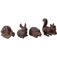 2 Stück Esschert Design Gartenfigur, Skulptur Motiv verschiedene Tiere, sortiert, Größe S, ca. 12 cm x 5,4 cm x 11 cm von Esschert Design