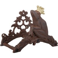 2 Stück Esschert Design Gartenschlauchhalter aus Gusseisen mit Froschkönig-Motiv, für Wandmontage, 26 x 16 x 20 cm von Esschert Design