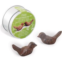 2 Stück Esschert Design Geschenkbox 2 Vögel Dankeschön , aus rötlichem Gusseisen von Esschert Design