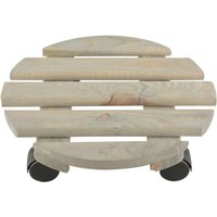 2 Stück Esschert Design Pflanzentrolley, Ø 29 x 8,1 cm, aus Holz, rund, Größe L, mit 4 Kunststoffrollen 2 Stück Esschert Design Pflanzentrolley, Ø 29 x 8,1 cm, aus Holz, rund, Größe L, mit 4 Kunststoffrollen von Esschert Design