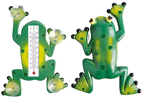 3 Stück Esschert Design Fensterthermometer, Temperaturmesser Motiv Frosch, von Innen ablesbar, ca. 18 cm x 24 cm 3 Stück Esschert Design Fensterthermometer, Temperaturmesser Motiv Frosch, von Innen ablesbar, ca. 18 cm x 24 cm von Esschert Design