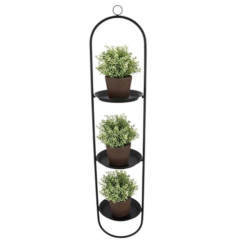 3-stöckiges Pflanzen-Display aus Metall zum Aufhängen von Esschert Design