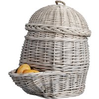 4 Stück Esschert Design Kartoffelkorb in grau, ca. 35 cm x 47 cm x 45 cm von Esschert Design