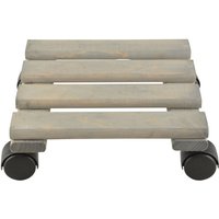 5 Stück Esschert Design Pflanzentrolley, 24 x 24 x 8,1 cm, aus Holz, quadratisch, Größe S, mit 4 Kunststoffrollen 5 Stück Esschert Design Pflanzentrolley, 24 x 24 x 8,1 cm, aus Holz, quadratisch, Größe S, mit 4 Kunststoffrollen von Esschert Design