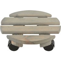 5 Stück Esschert Design Pflanzentrolley, Ø 24 x 8,1 cm, aus Holz, rund, Größe S, mit 4 Kunststoffrollen 5 Stück Esschert Design Pflanzentrolley, Ø 24 x 8,1 cm, aus Holz, rund, Größe S, mit 4 Kunststoffrollen von Esschert Design