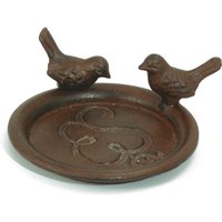 5 Stück Esschert Design Topfuntersetzer mit Vogelmotiv in rost, rund, max. Topf Ø 10 cm von Esschert Design