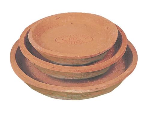 Esschert Design Blumentopf-Untersetzer 3er-Set aus Terracotta, Verschiedene Größen von Esschert Design