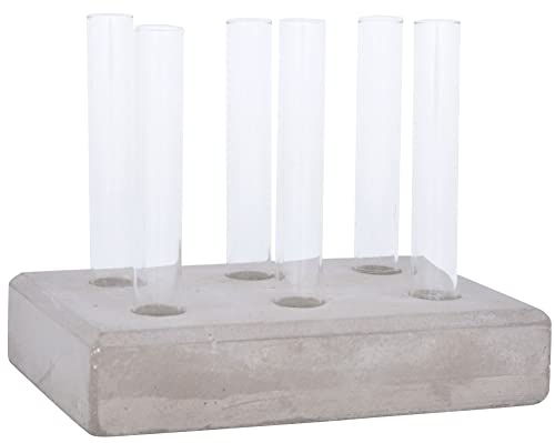 Esschert Design Ablegerset aus Beton und Glas, 15,3 x 10,2 x 11,9 cm von Esschert Design