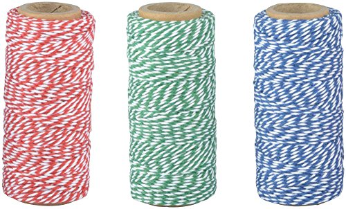 Esschert Design Bindfaden, 4,8 x 4,8 x 10,8 cm, farbig Sortiert, rot/grün/blau von Esschert Design