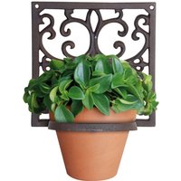 Esschert Design Blumentopfhalter, Wandhalterung im klassischem Stil, ca. 18 cm x 15 cm x 18 cm von Esschert Design