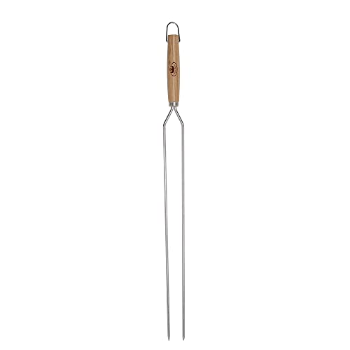 Esschert Design Breiter Grillspieß doppelt Grill Halterung Stick Camping Lagerfeuer Kamin Grill Holz von Esschert Design