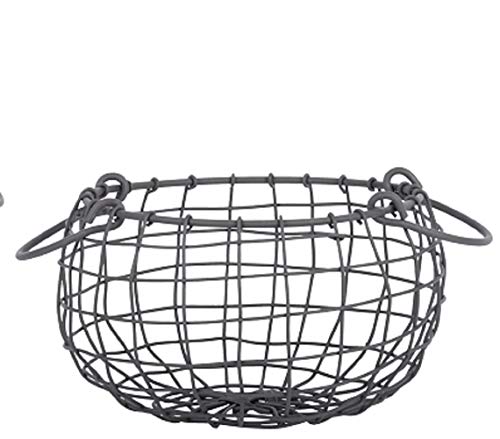 Esschert Design Draht Korb -KLEIN- rund Ø 20 cm mit Griffen von Esschert Design