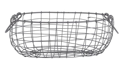 Esschert Design Draht Korb -MITTEL- oval L=33,9 cm Griffe Dekoration Garten Deko von Esschert Design