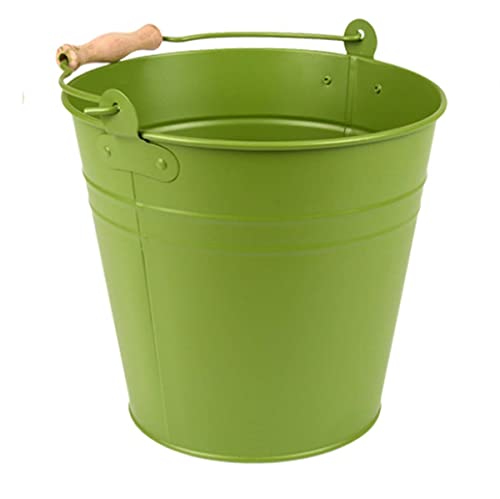 Esschert Design Eimer 4,9 Liter - Metall verzinkt (Grün) von Esschert Design