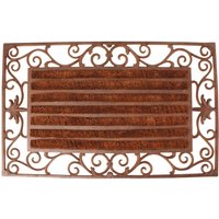 Esschert Design Fußmatte aus Gusseisen, mit Kokos-Einlage, rechteckig, 74 x 46 cm von Esschert Design