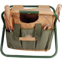 Esschert Design Kombi-Hocker mit Werkzeughalterungen, 40 x 31 x 31 cm, in grün/braun Esschert Design Kombi-Hocker mit Werkzeughalterungen, 40 x 31 x 31 cm, in grün/braun von Esschert Design