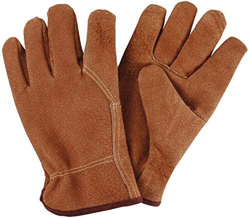 Esschert Design Gartenhandschuhe, Arbeitshandschuhe aus Schweinsleder, ca. 14 cm x 1 cm x 26 cm von Esschert Design