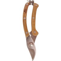 Esschert Design Gartenschere, Baumschere aus Edelstahl mit Holzgriff, ca. 20 cm lang von Esschert Design