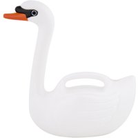 Esschert Design Gießkanne in Schwan Optik, aus Kunststoff, mit Griff, 29,2 x 14,6 x 31,5 cm, Gartenwerkzeug in weiß von Esschert Design