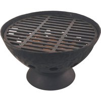 Esschert Design Grill niedrig, kleiner Standgrill, ca. 55 cm x 55 cm x 31 cm von Esschert Design