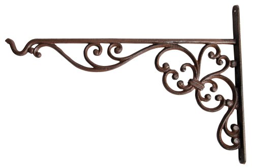 Esschert Design Wandhaken, Blumenhaken für Blumenampel, Hängekörbe, Größe L. ca. 36 cm x 2,4 cm x 25 cm Esschert Design Wandhaken, Blumenhaken für Blumenampel, Hängekörbe, Größe L. ca. 36 cm x 2,4 cm x 25 cm von Esschert Design