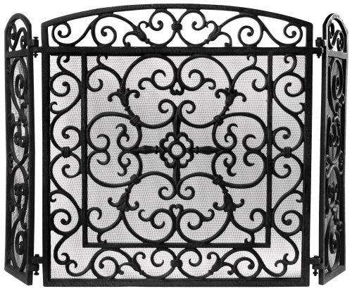 Esschert Design Kaminschutz, Funkenschutz, in schwarz, ca. 61 cm x 21 cm x 59 cm von Esschert Design