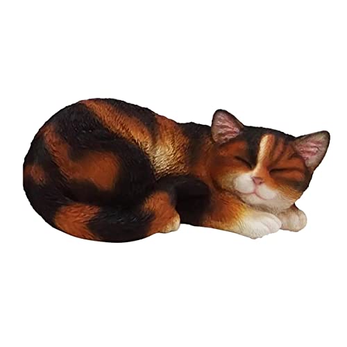 Esschert Design Katze schlafend Rot-Schwarz - Polyresin von Esschert Design