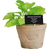 Esschert Design Kunststoffpflanze Basilikum im Topf, Größe L, ca. 11 cm x 11 cm x 19 cm von Esschert Design