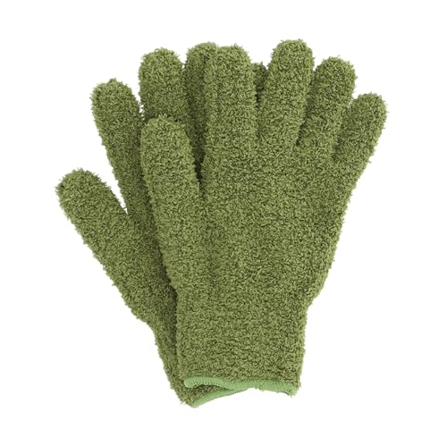 Esschert Design Pflanzen-Staubhandschuhe Grün - Mikrofaser von Esschert Design