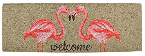 Esschert Design Kokosmatte Flamingo aus Kokosfaser und PVC, 75,0 x 25,0 x 1,8 cm von Esschert Design