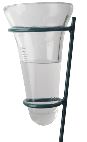 Esschert Design Regenmesser Niederschlagsmesser mit grüner Haltestange NEU von Esschert Design