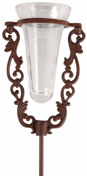 Esschert Design Regenmesser aus Gusseisen und Glas, Niederschlagsme... von Esschert Design