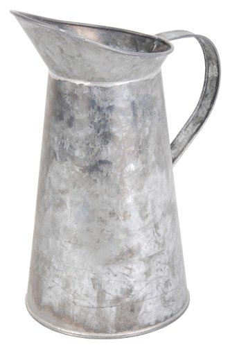 Esschert Design Schnabelkanne, Wasserkanne in grau aus verzinktem Metall, ca. 19 cm x 12 cm x 20 cm von Esschert Design