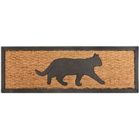 Esschert Design Stufenfußmatte, Türmatte Motiv Katze , aus Gummi mit Kokoseinlage von Esschert Design